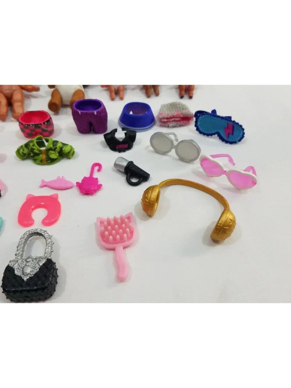 LOL Surprise Dolls & Accessories Lot of 50+ pieces Outfits Shoes Bags skateboard